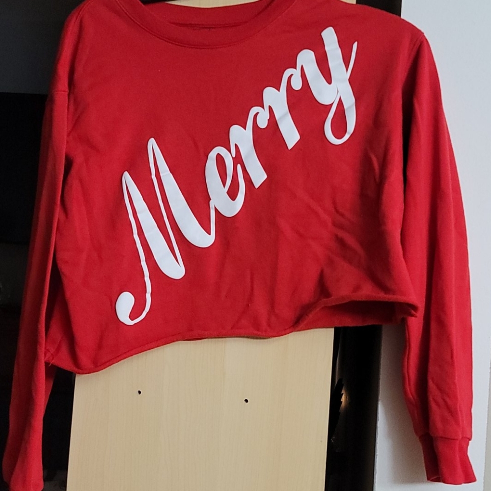 Red crop top